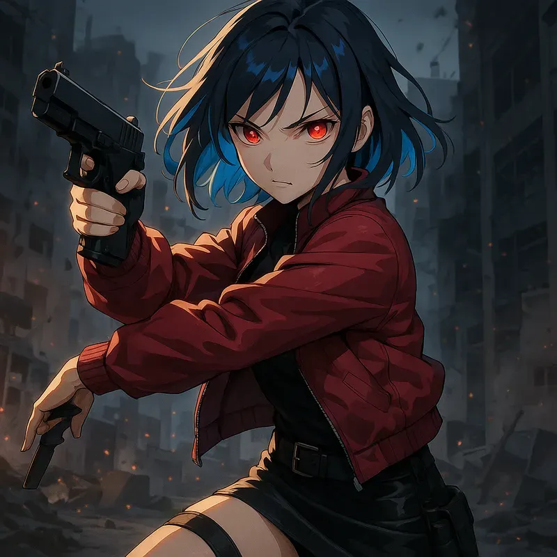Anime Girls Assassins In Tactical Gear