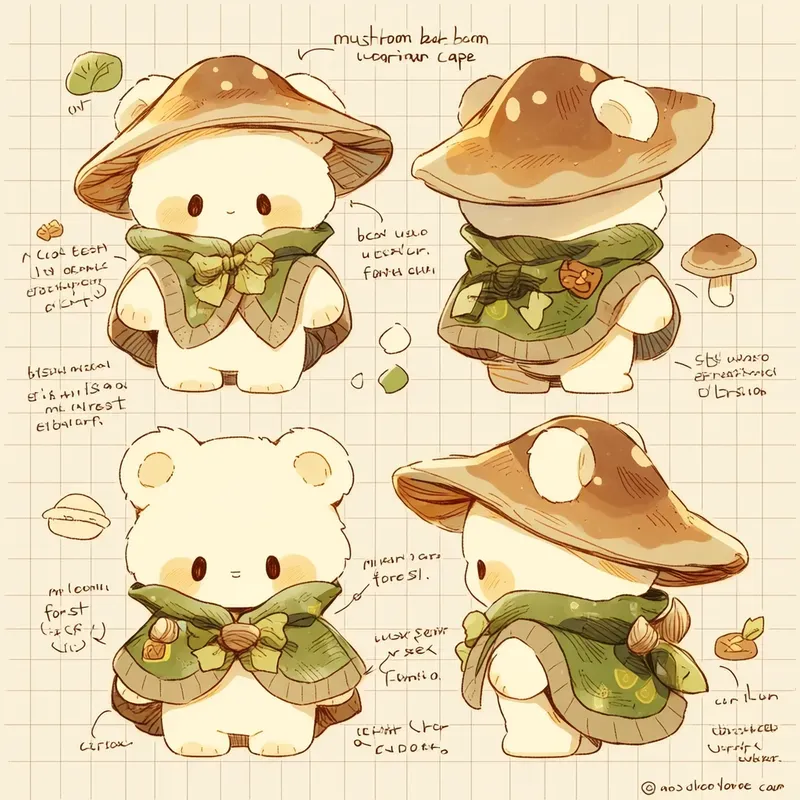 Designer Toy Character Sheets