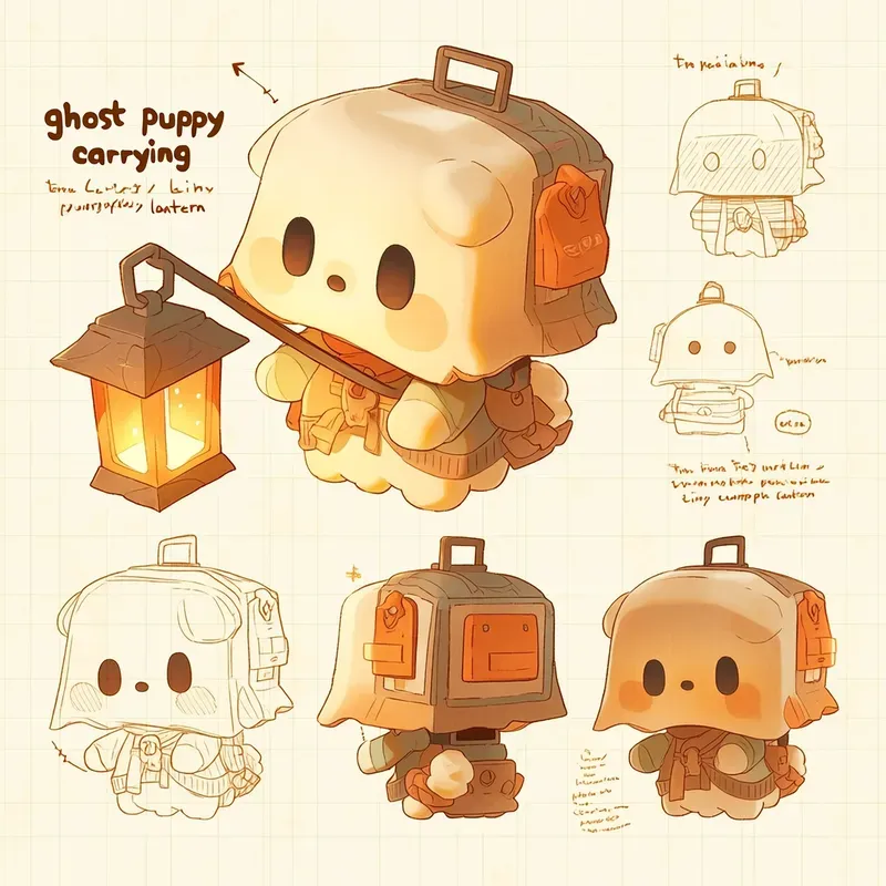 Designer Toy Character Sheets