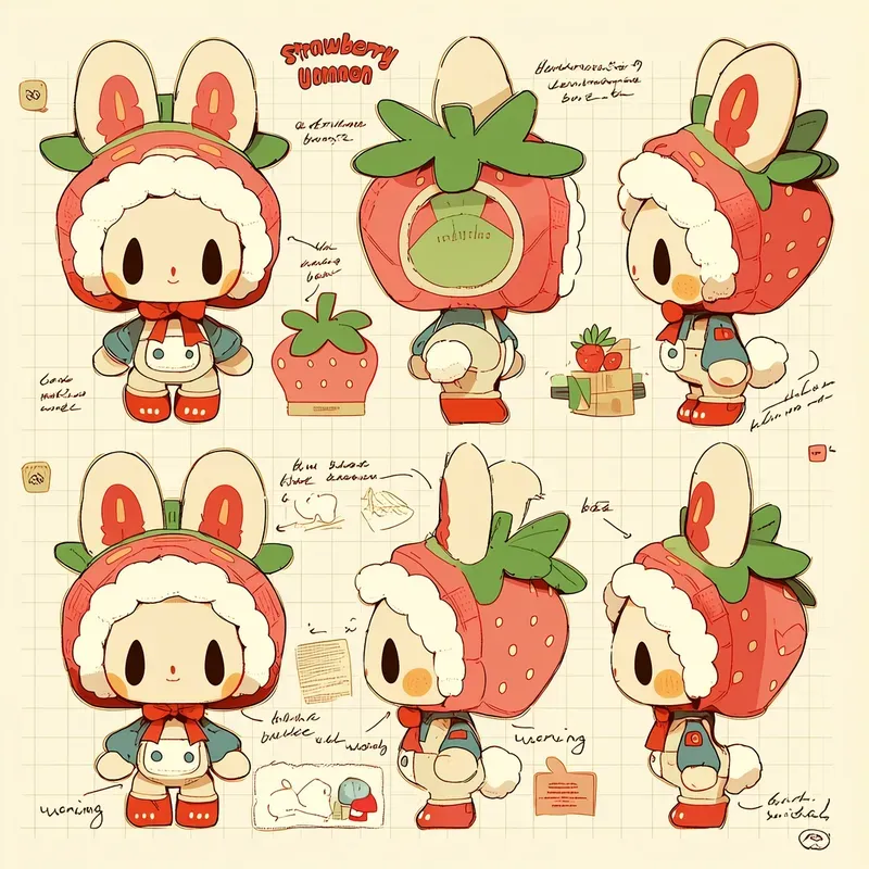 Designer Toy Character Sheets