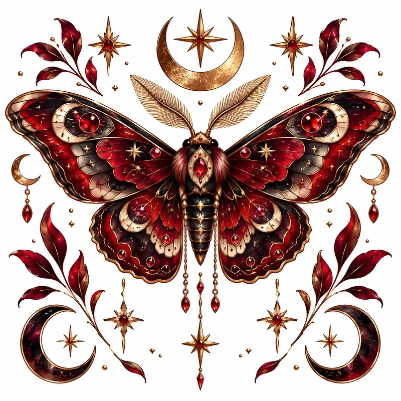 Glossy Ornamental Sticker Art