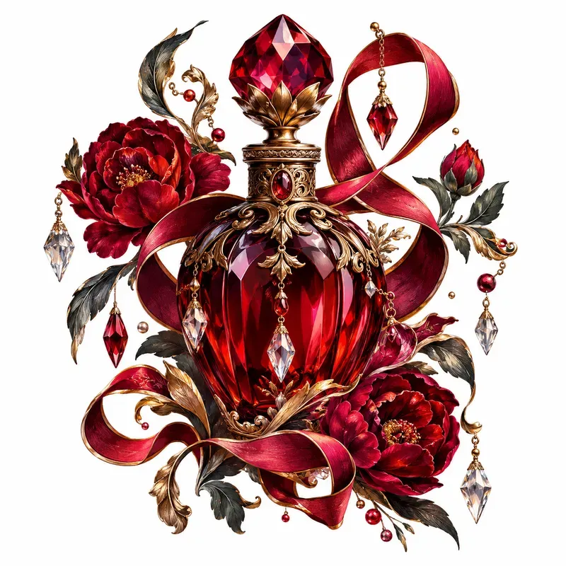 Glossy Ornamental Sticker Art
