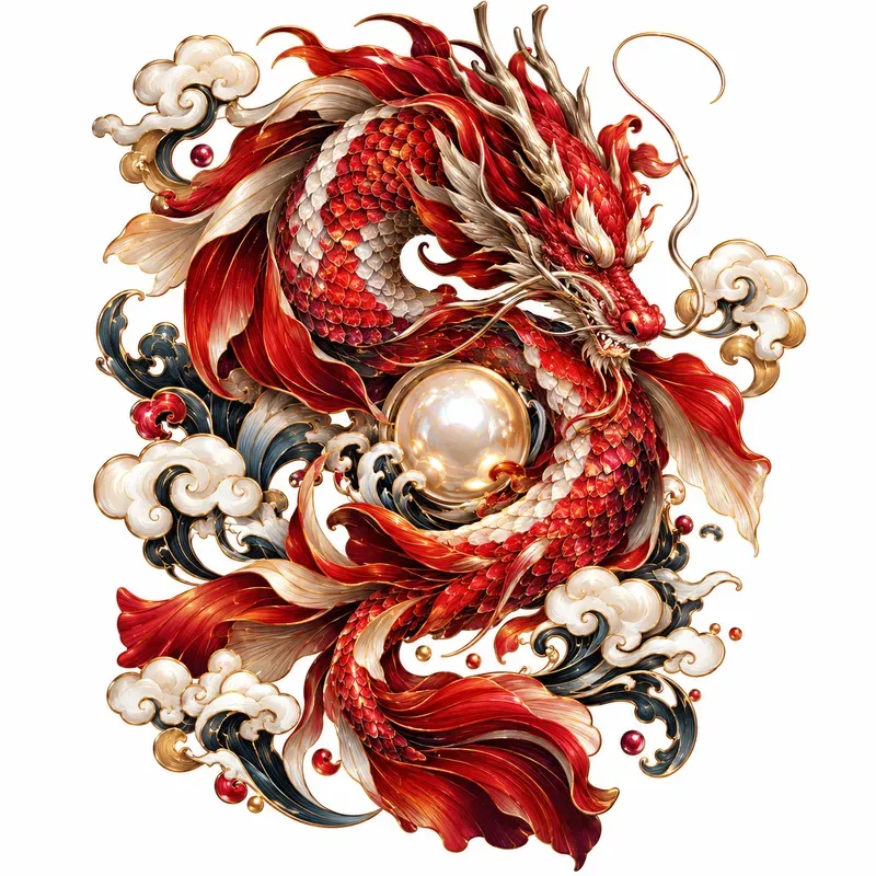 Glossy Ornamental Sticker Art