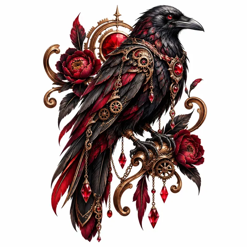 Glossy Ornamental Sticker Art