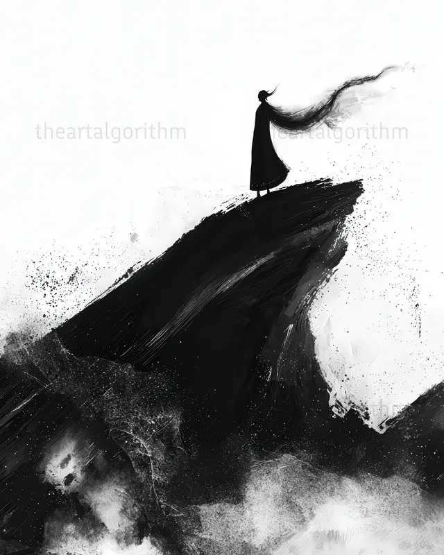 Dynamic Silhouettes Ink Illustrations