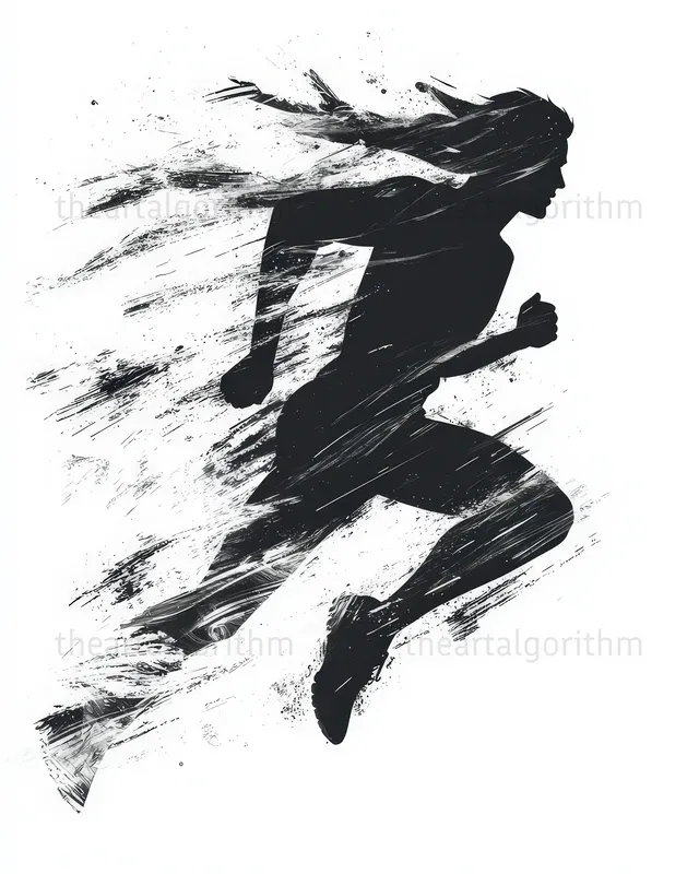 Dynamic Silhouettes Ink Illustrations