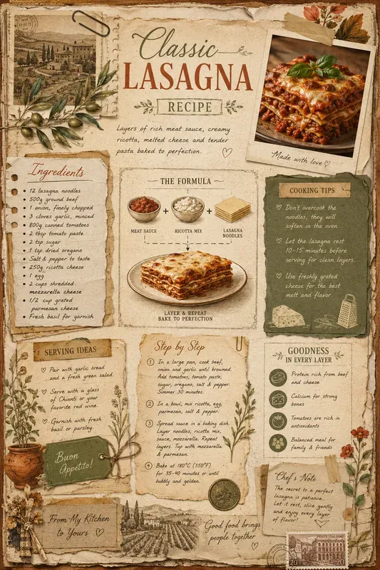 Vintage Recipe Storyboards