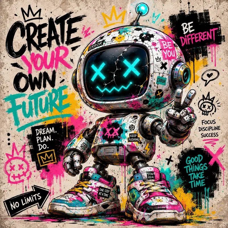 Urban Graffiti Mascot Pop Art