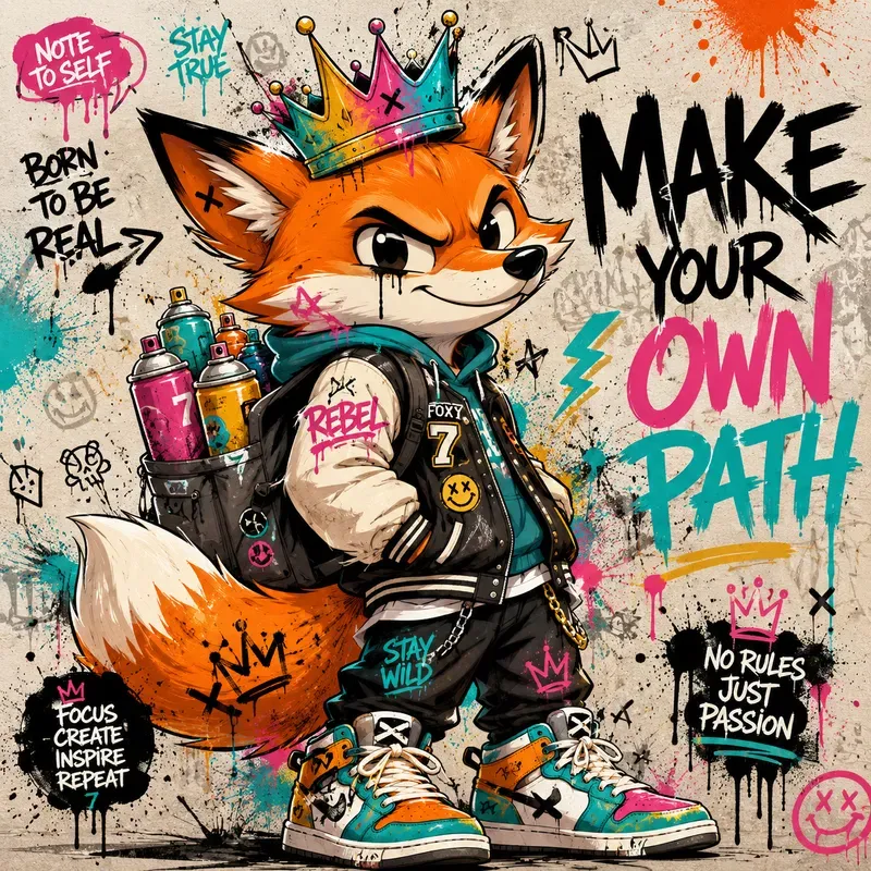 Urban Graffiti Mascot Pop Art