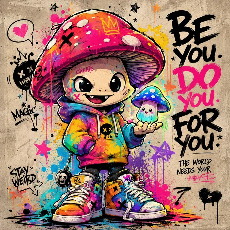 Urban Graffiti Mascot Pop Art