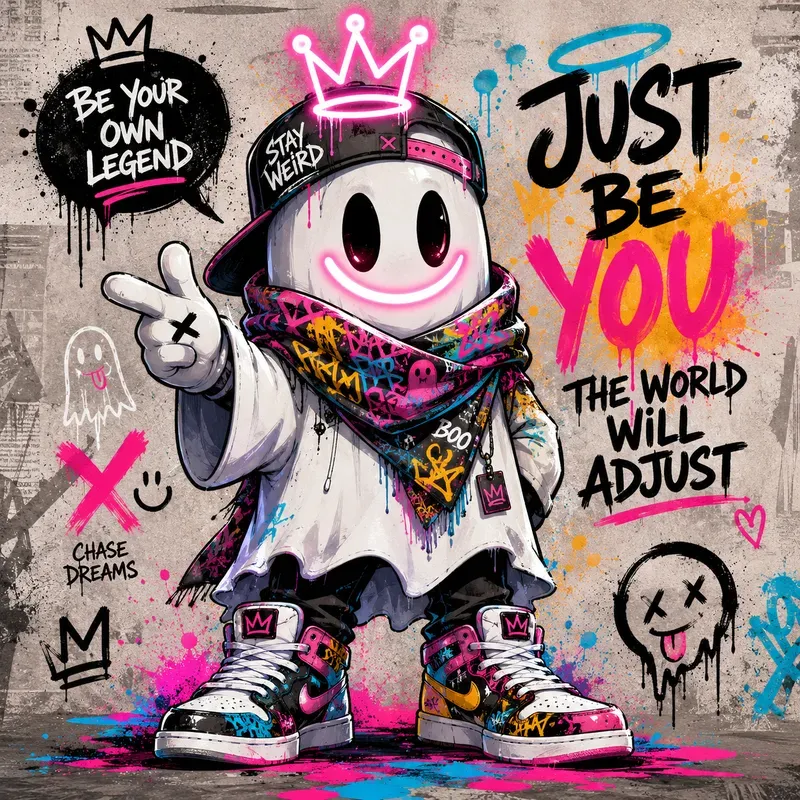 Urban Graffiti Mascot Pop Art