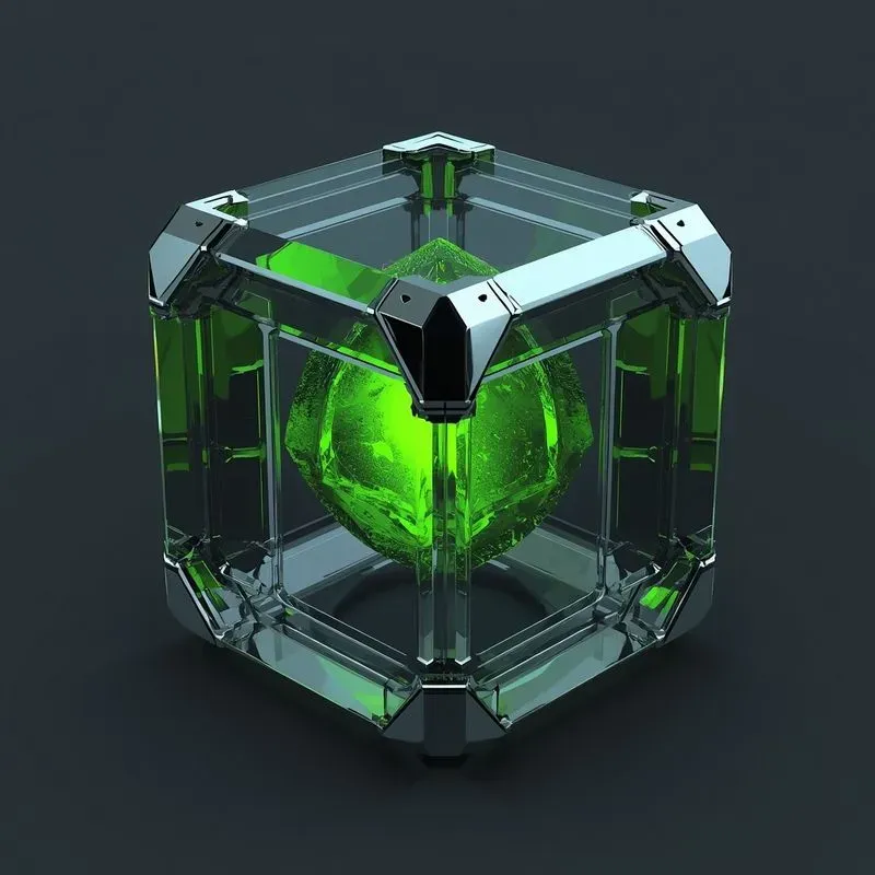 3D Cyber Crystal Data Blocks