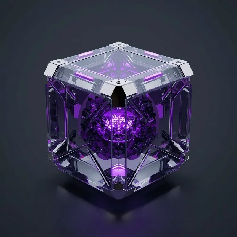 3D Cyber Crystal Data Blocks