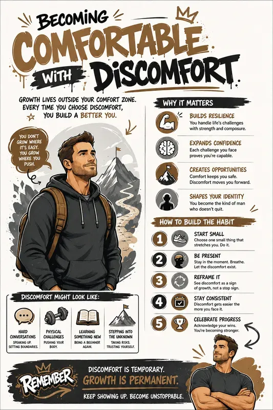 Mens Confidence Infographic Sketchnotes