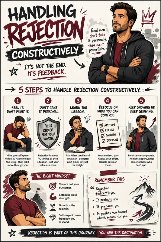 Mens Confidence Infographic Sketchnotes