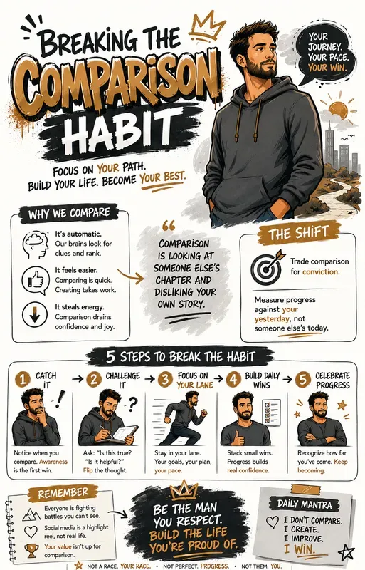 Mens Confidence Infographic Sketchnotes