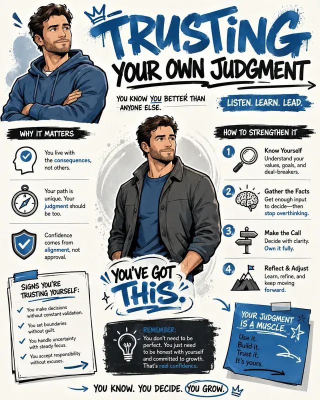 Mens Confidence Infographic Sketchnotes