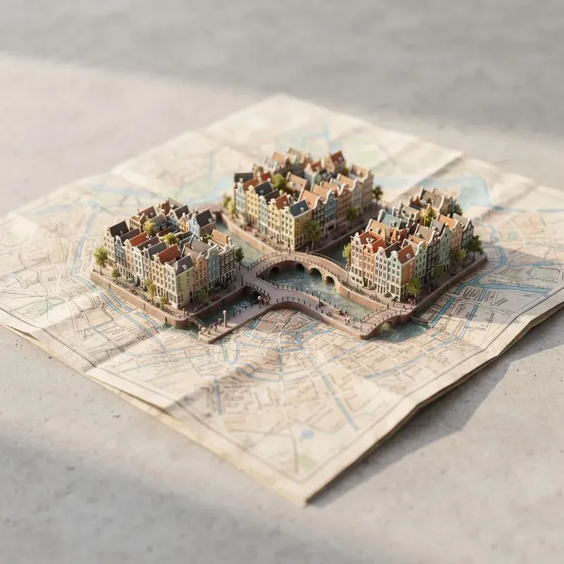 Paper Map Pop Out Cities