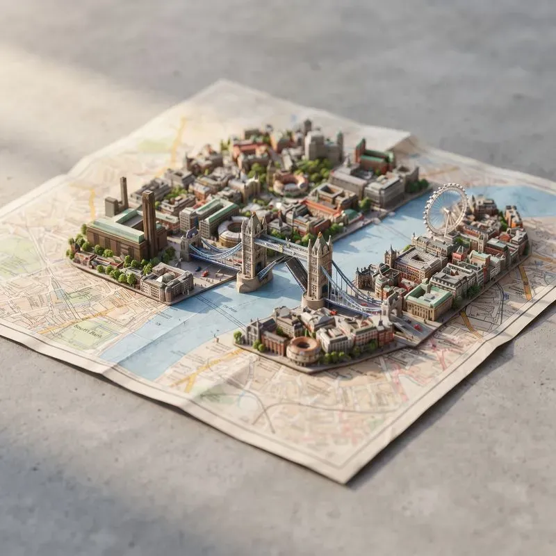 Paper Map Pop Out Cities