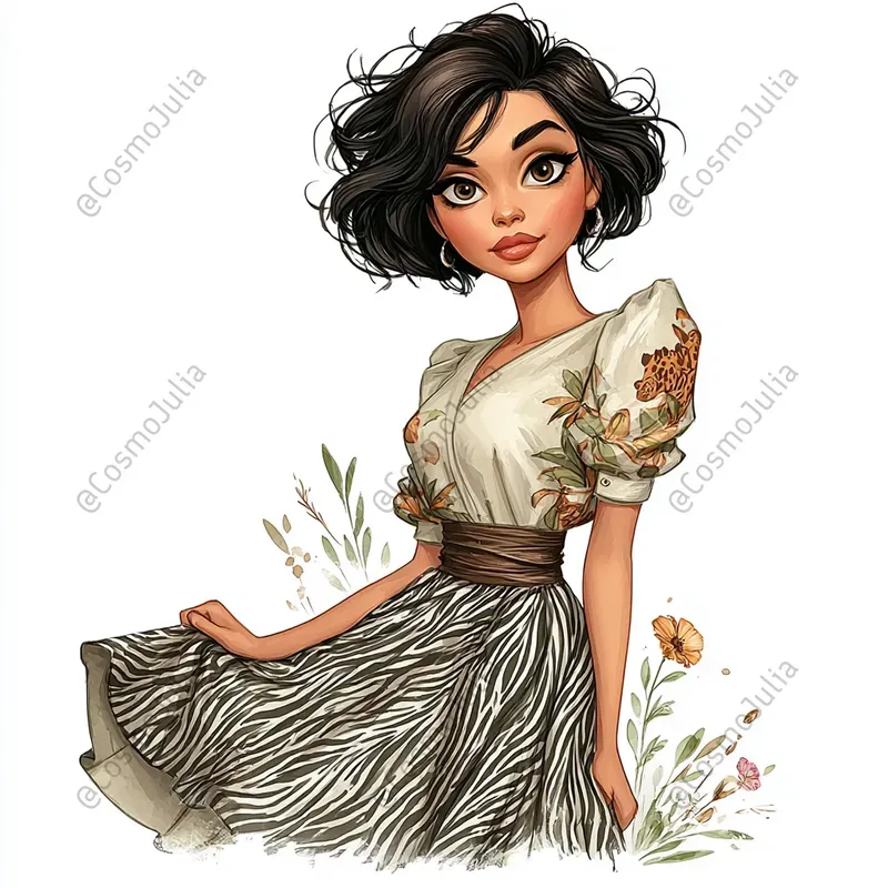 Animal Print Fashion Girls