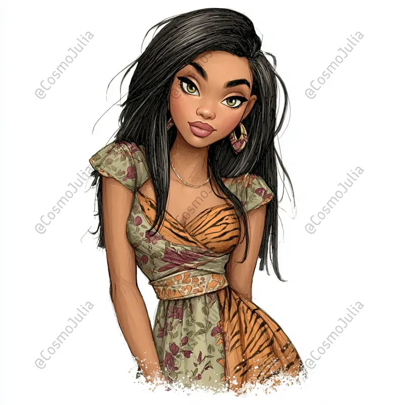 Animal Print Fashion Girls