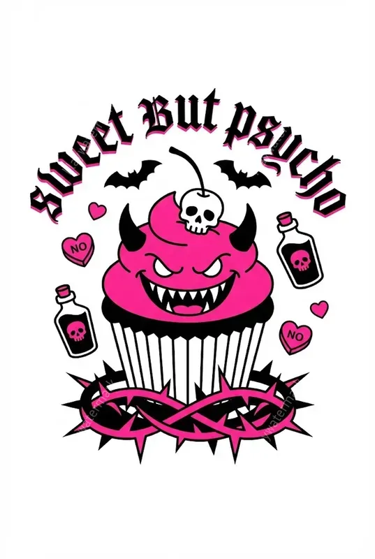 Y2k Anti Valentine Tattoo Flash
