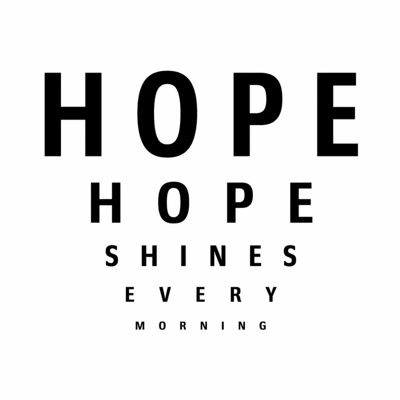 Minimalist Eye Chart Typography Art