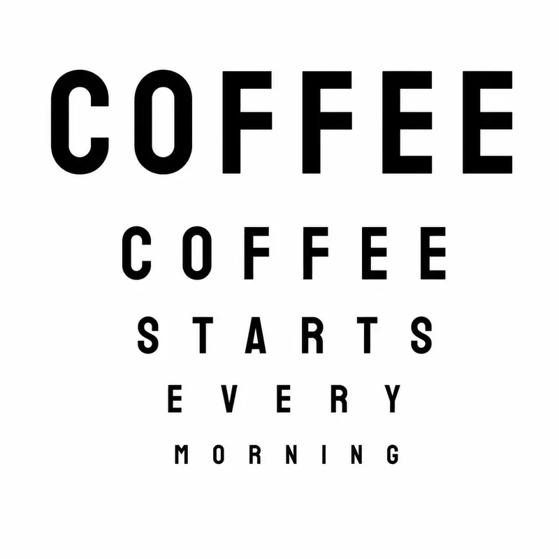Minimalist Eye Chart Typography Art