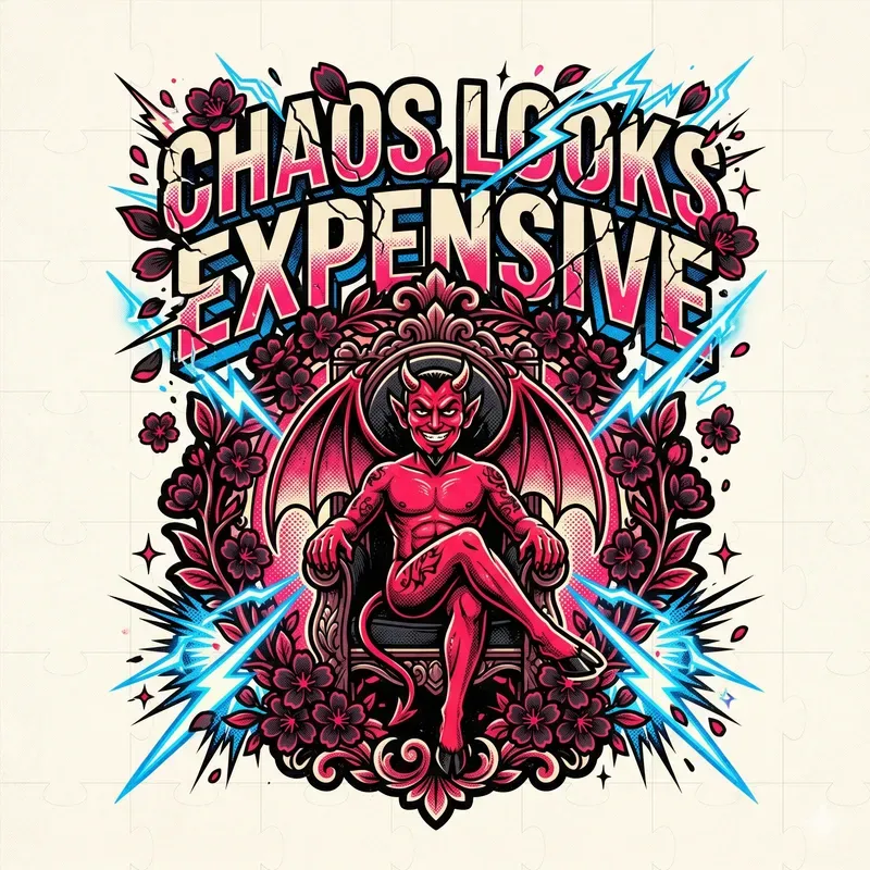Vintage Demon Streetwear Graphics