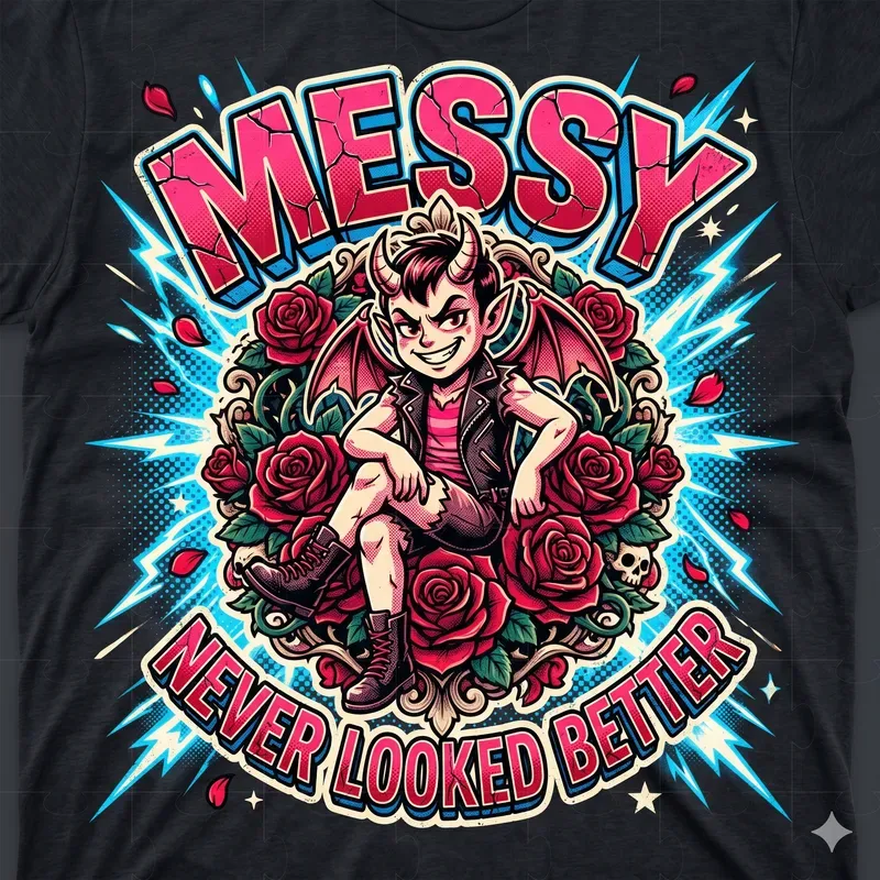 Vintage Demon Streetwear Graphics