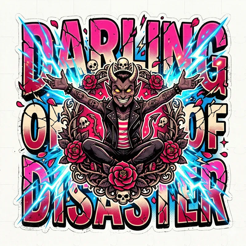 Vintage Demon Streetwear Graphics