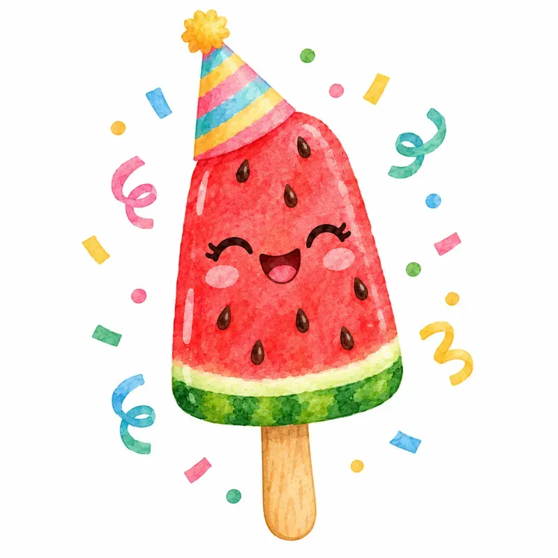 Watermelon Slices With Sunglasses