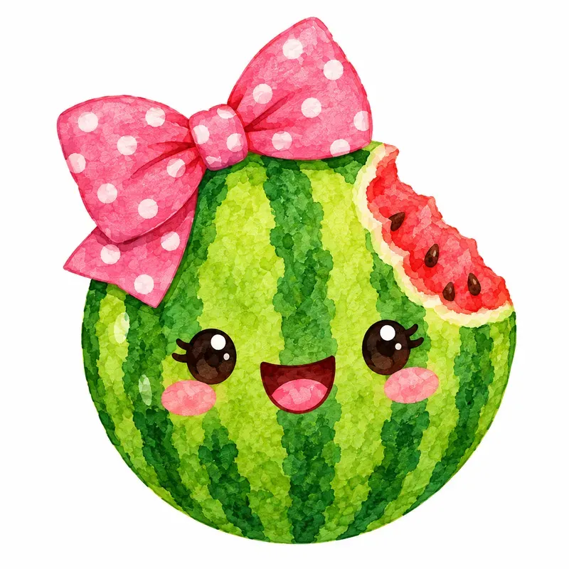 Watermelon Slices With Sunglasses