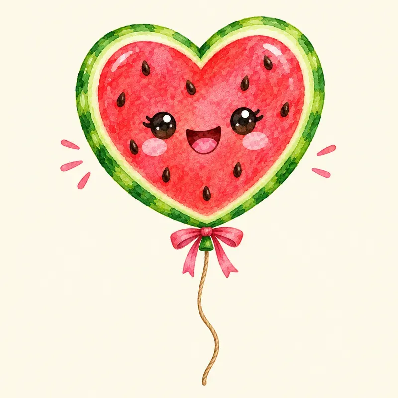 Watermelon Slices With Sunglasses