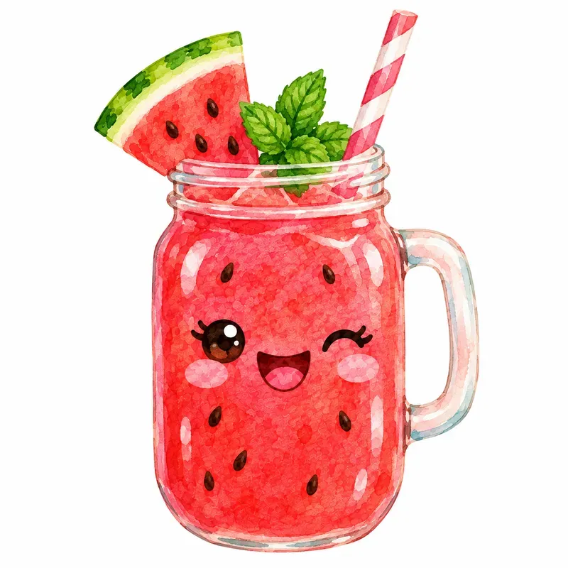 Watermelon Slices With Sunglasses