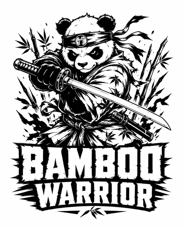 Badass Cartoon Mascot Tshirt Generator