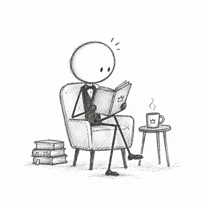 Stickman Lines Minimalistic Cute Art