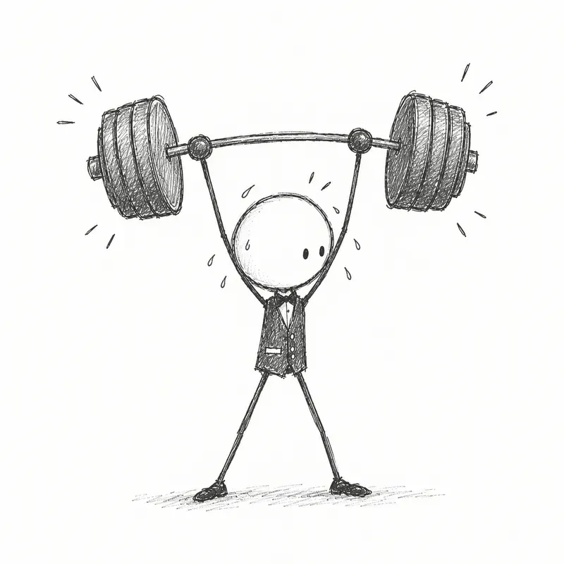 Stickman Lines Minimalistic Cute Art