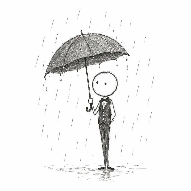 Stickman Lines Minimalistic Cute Art