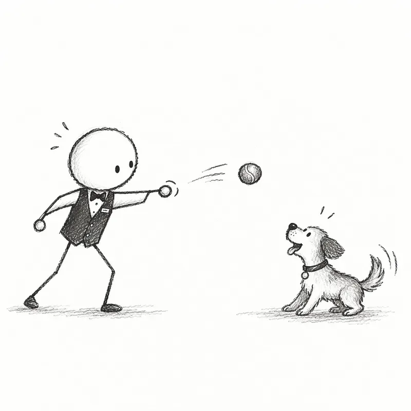 Stickman Lines Minimalistic Cute Art