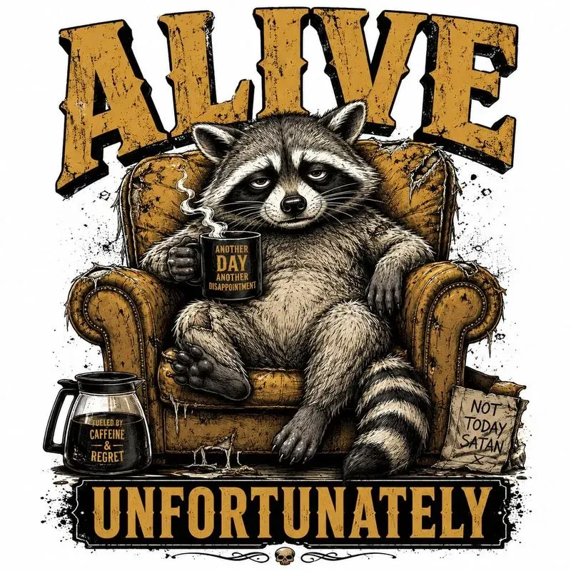 Alive Unfortunately Tees