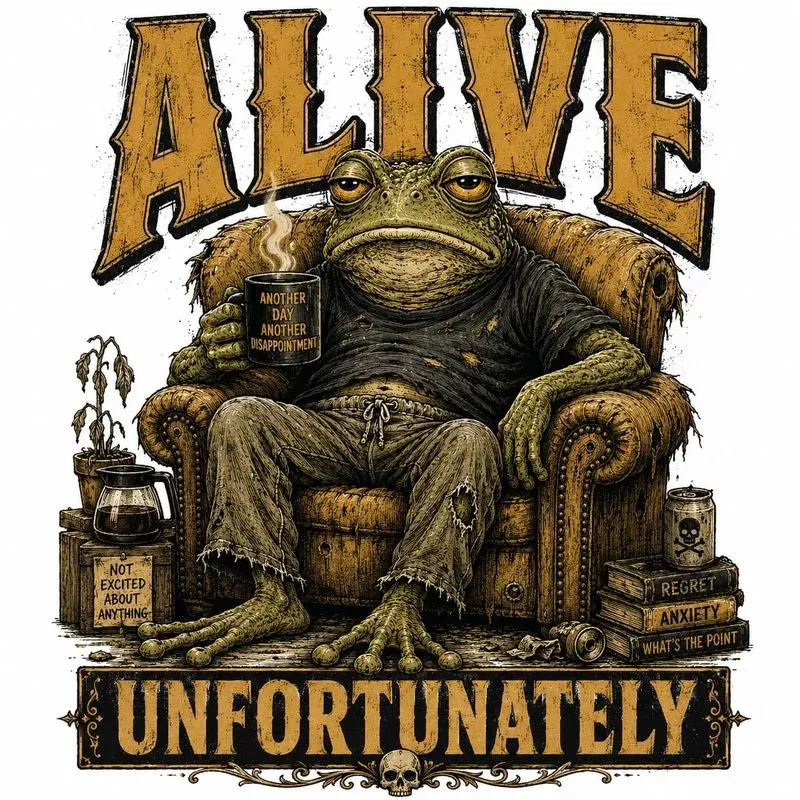 Alive Unfortunately Tees