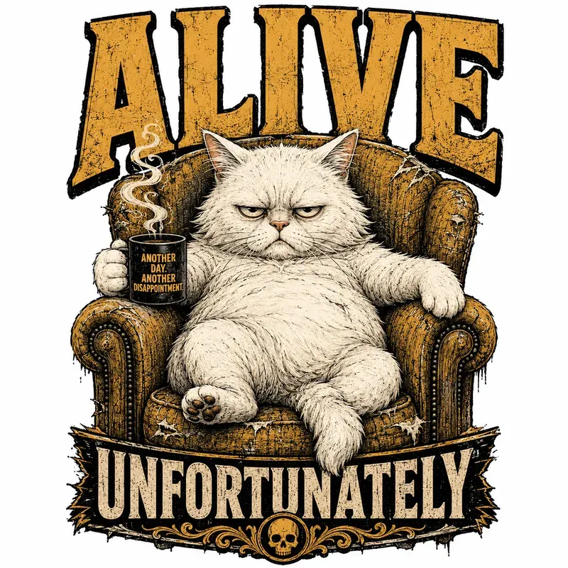 Alive Unfortunately Tees
