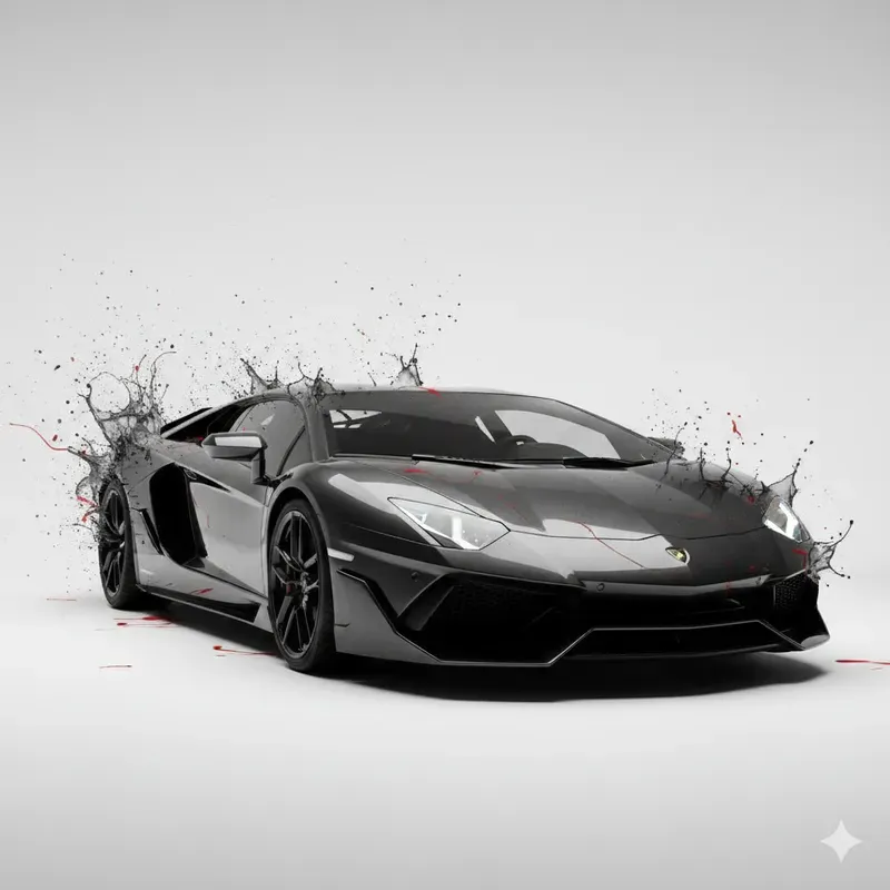 Ink Splash Supercar 916s