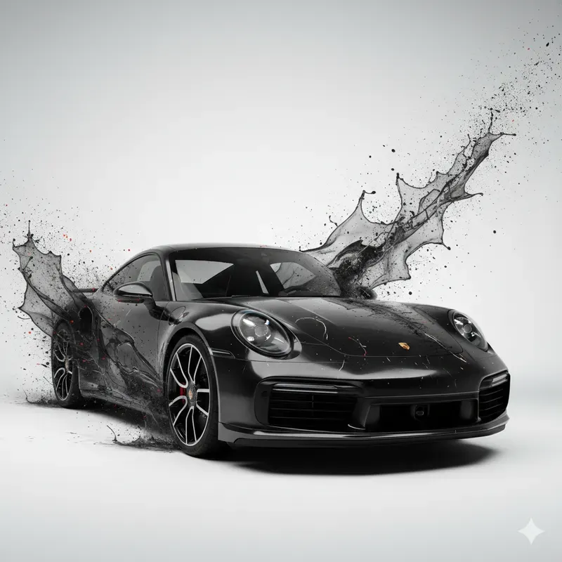 Ink Splash Supercar 916s