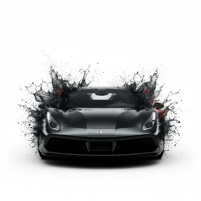 Ink Splash Supercar 916s