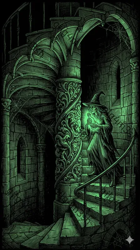 Dark Gothic Duotone Engravings