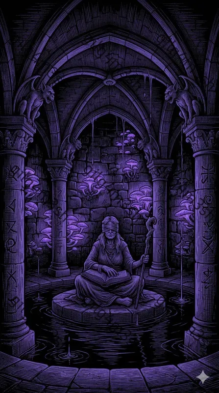 Dark Gothic Duotone Engravings