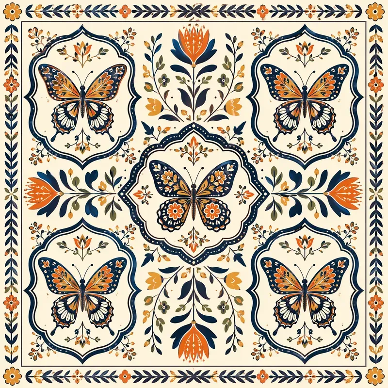 Ornamental Folk Pattern Designs