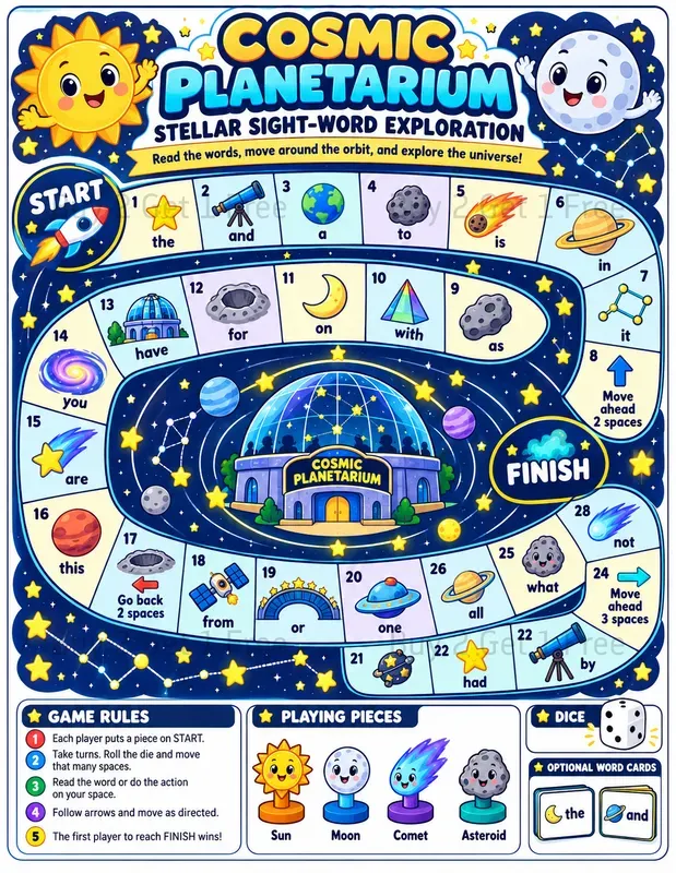 Phonics Literacy Learning Board Games